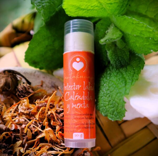 Protector Labial Vegano de Caléndula y Menta